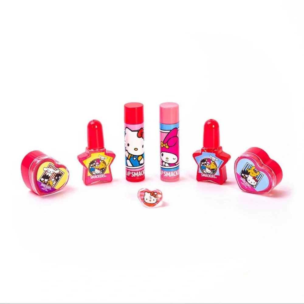 Hello Kitty Lip Smackers Makeup Tote, 7 piece set